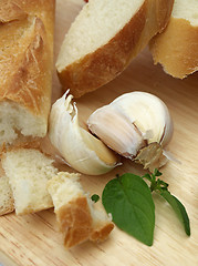 Image showing Bread with garlic