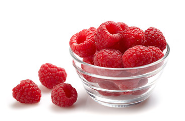 Image showing fresh raspberries