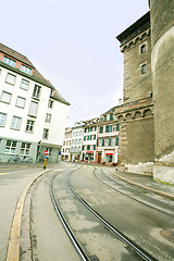 Image showing street of european town 