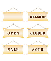 Image showing shop notice boards