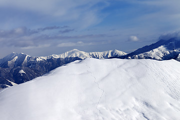 Image showing Ski slope for freeride