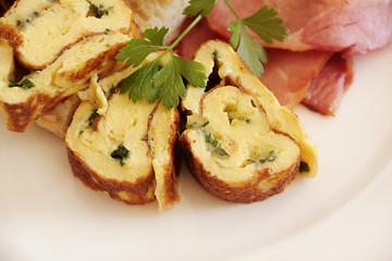 Image showing Rolled Omelette