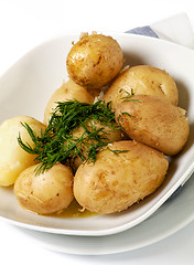 Image showing New Potato Boiled closeup