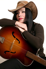 Image showing Country performer and guitar