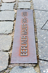 Image showing berlin wall berliner mauer