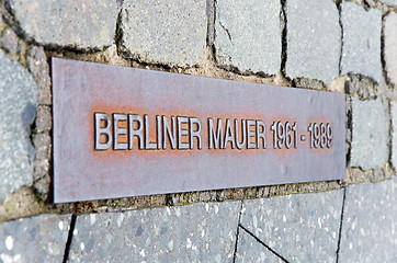 Image showing berlin wall berliner mauer