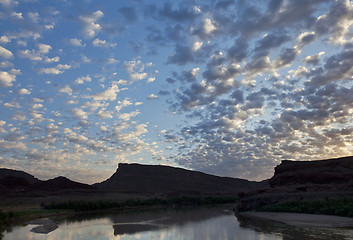 Image showing Colorado River before sunrise