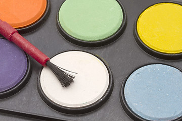 Image showing  water color palettes 