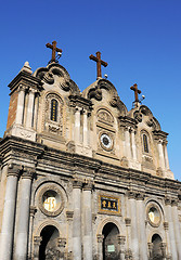 Image showing Landmark of a famous historic cathedral in Xian China