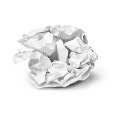 Image showing Crumpled sheet of paper