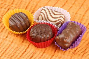 Image showing Chocolate pralines