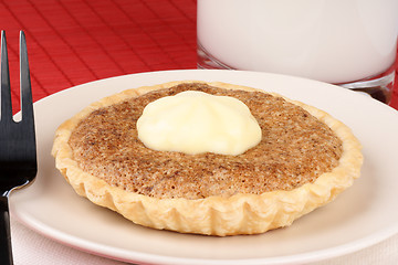 Image showing Walnut mini tart with mascarpone