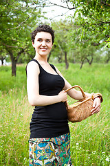 Image showing woman in the garden 