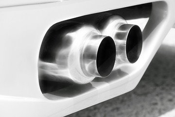 Image showing Exhaust pipes