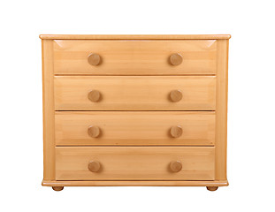 Image showing Wooden dresser isolated on white