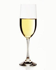 Image showing White wine in glass