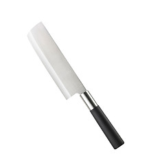 Image showing a large kitchen knife on a white background