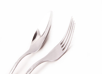 Image showing fork, spoon isolated