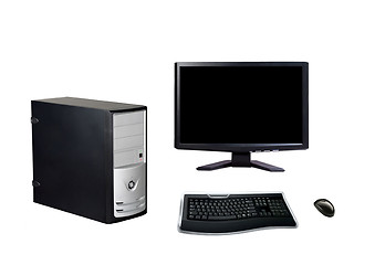 Image showing Modern computer and accessories