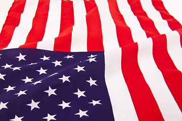 Image showing American flag background