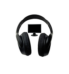 Image showing Headphones and LCD