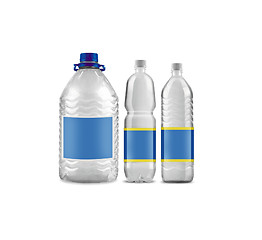 Image showing Mineral water bottles