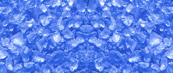 Image showing background with ice cubes in blue light