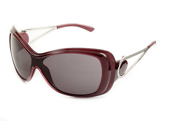 Image showing Red sunglasses isolated