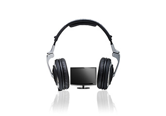 Image showing Headphones and  LCD