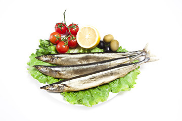 Image showing Smoked sprat-appetizing snack