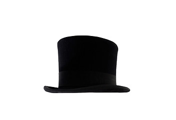 Image showing Black magic hat isolated on a white background