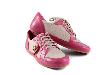 Image showing pink shoes isolated