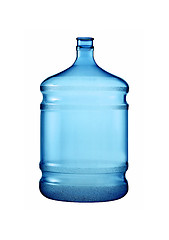 Image showing big plastic bottle for potable water isolated