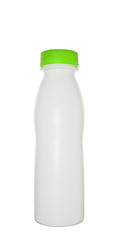 Image showing milk bottle with green cap