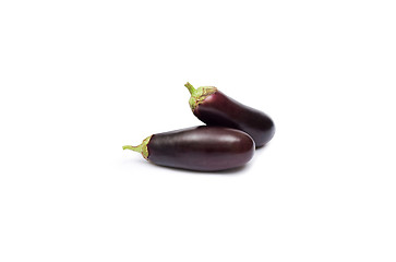 Image showing eggplants isolated on white background