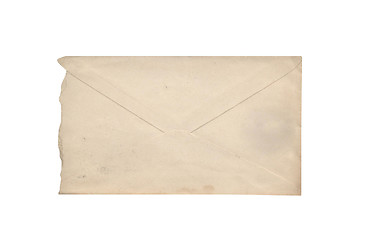 Image showing Old envelope isolated on a white