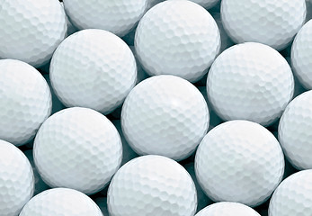 Image showing Macro shot of golf ball