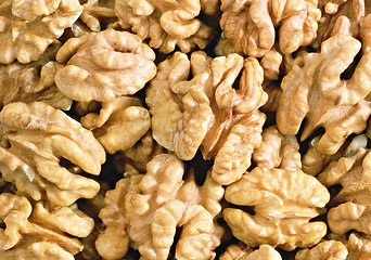 Image showing macro view of walnuts