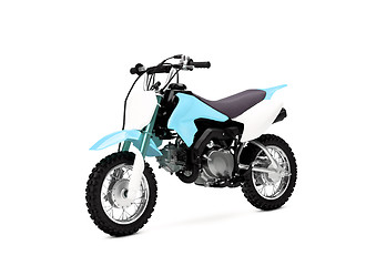 Image showing blue scooter isolated