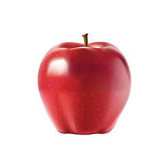Image showing red apple isolated on white