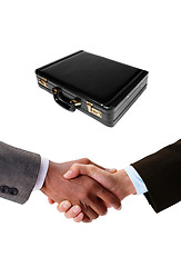 Image showing Business man handshake