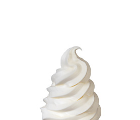 Image showing Soft ice-cream top close-up