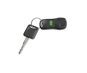 Image showing Car keys, objects isolated on white background .