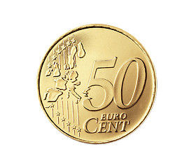 Image showing 50 euro cent isolated on white