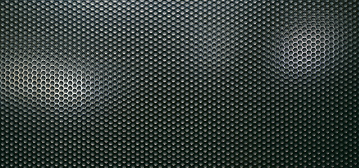 Image showing Carbon fiber background, black texture