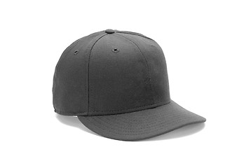 Image showing black cap with clipping path