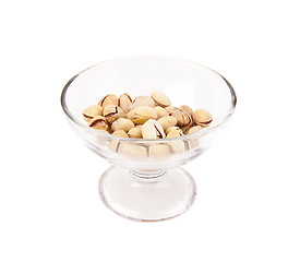 Image showing peanuts in a glass bowl