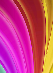 Image showing rainbow swirl background