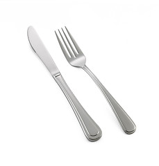 Image showing Knife and fork isolated