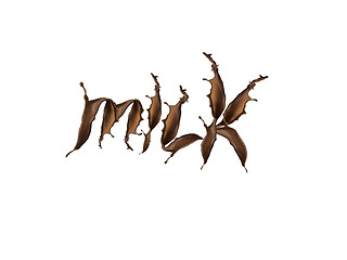 Image showing Liquid milk chocolate